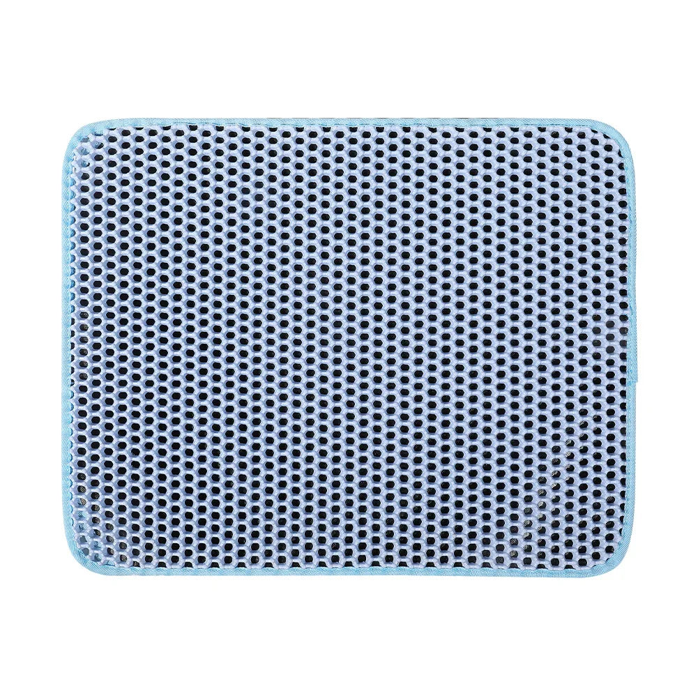 Ultimate Waterproof EVA Cat Litter Mat - Double Layer Trapping Pad for Effortless Clean-Up