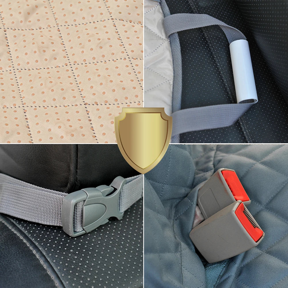 PETRAVEL Dog Car Seat Cover Waterproof Pet Travel Dog Carrier Hammock Car Rear Back Seat Protector Mat Safety Carrier for Dogs